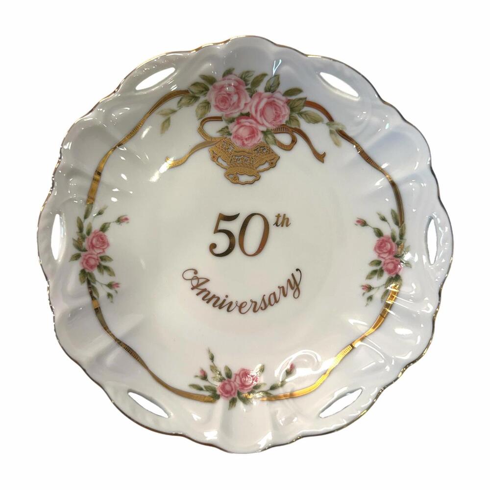 Vintage Lefton China 50th Anniversary Candy / Nut / Trinket Dish – Michio Suzuki